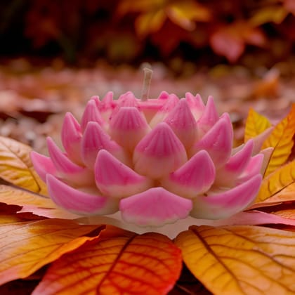 Lotus Shape Floating SOYA Wax Candle | Elegant Design Lotus Candle for Decoration and Gift Pack Pack of 1