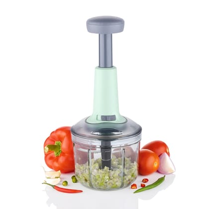 LA' FORTE Hand Push Chopper with Stainless Steel Blades 800 Ml (Random Color Supply) LA' FORTE Hand Push Chopper with Stainless Steel Blades 800 Ml (Random Color Supply) - Classic