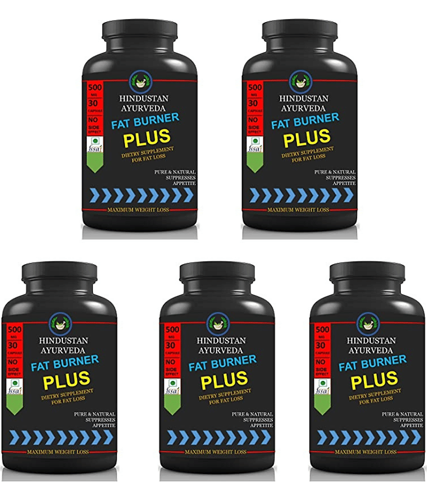 Hindustan Herbal FAT BURNER PLUS 0.5 kg Unflavoured Pack of 5