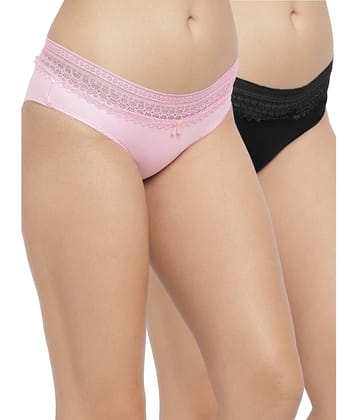 N-Gal Pack of 2 Polyester Women's Briefs ( Multi Color )