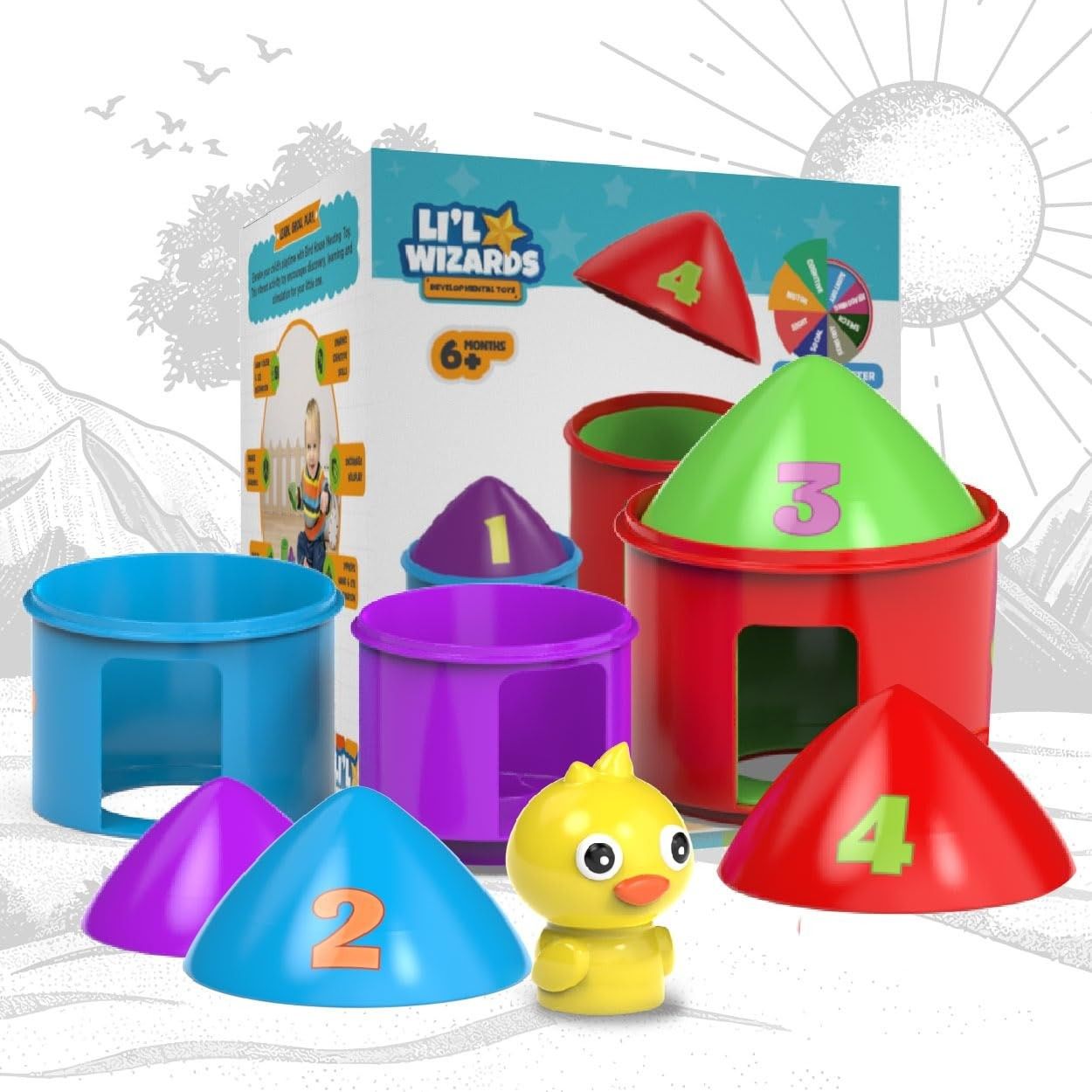 Li'l Wizards Bird House Nesting Toy with Peek-A-Boo Feature