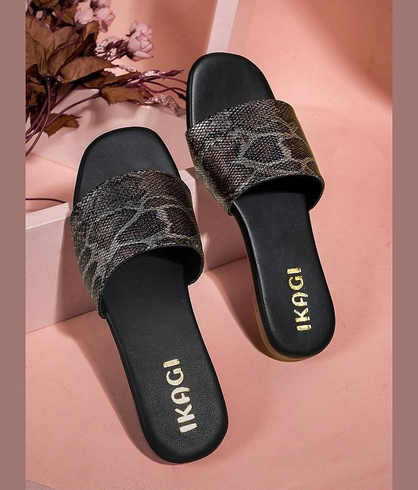 IKAGI Black Women's Flats