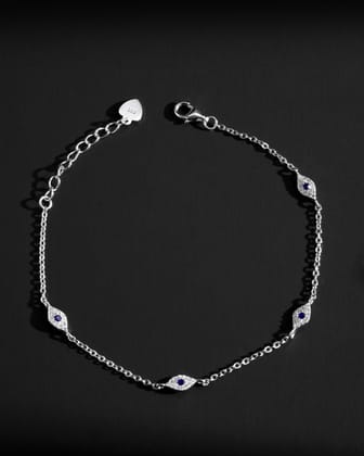 Eye station - stacked charm bracelet