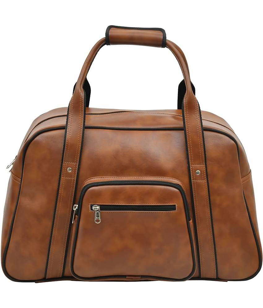 MATRICE - Tan Artificial Leather Duffle Bag