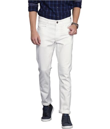 HALOGEN Skinny Fit Solid Men's Jeans - White ( Pack of 1 )
