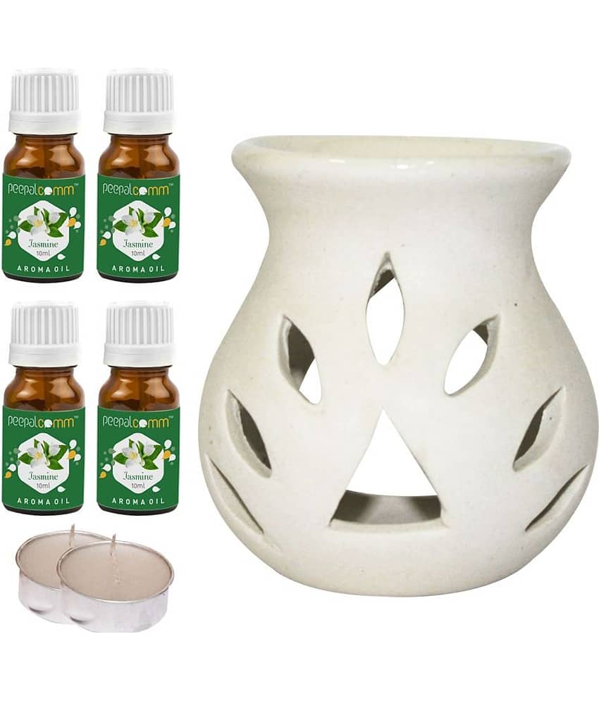 Peepalcomm Ceramic Aroma Oils & Diffusers Set - Pack of 7