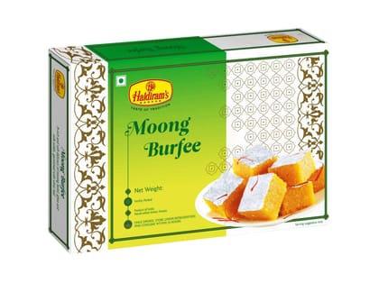 Haldiram's Moong Burfee Packed Sweets - 250 Gm - Pack of 2