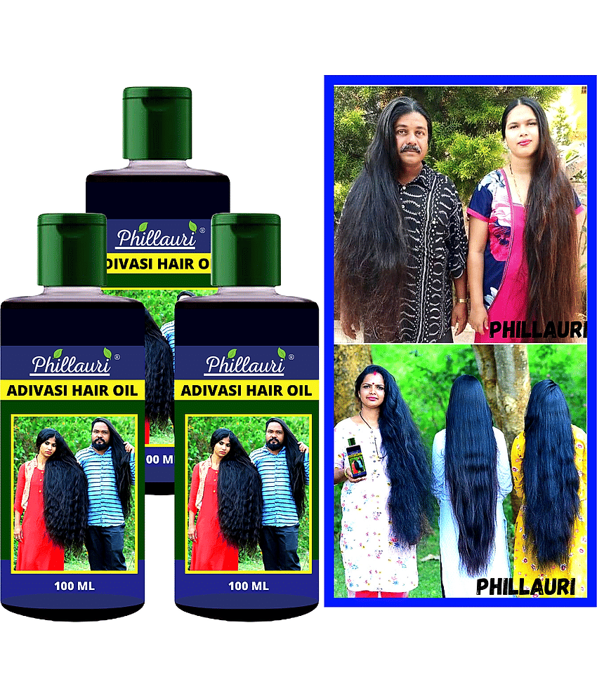 Phillauri Adivasi Ayurvedic Herbal Hair Oil - Dandruff Control - Hair Loss Control - Long Hair - For Women and Men (100 ml)
