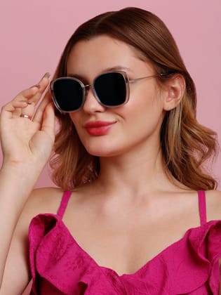 SUNNIES Large Full Frame Metal Oversized Solid Polarized Women Sunglasses-SNS-11713-C026