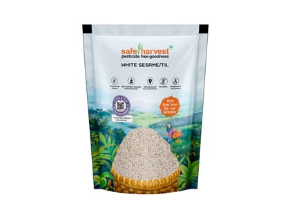 Safe Harvest Pesticide Free White Sesame/ Til 100g