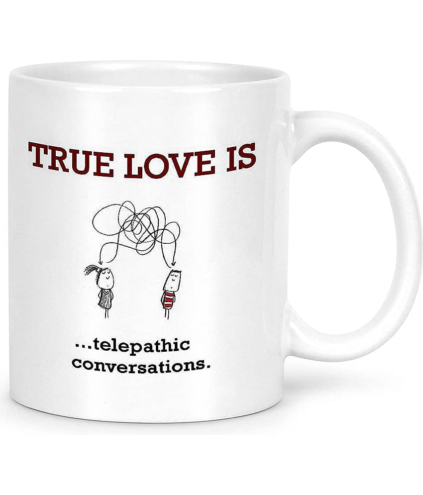 Idream Quote Printed Ceramic Coffee Mug 1 Pcs 330 mL