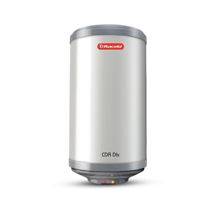 Racold CDR DLX 25L Vertical ABS Body 5 Star Water Heater (Geyser) - 7 Yrs Tank Warranty, Corrosion Prevention With Superior Titanium Enameled Tank Coating | Free Standard Installation & Pipes Racold CDR DLX 25L Vertical ABS Body 5 Star Water Heater (Geys