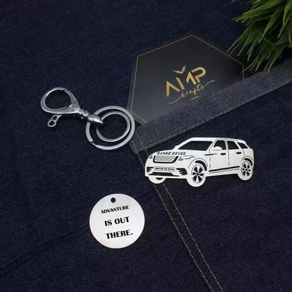 Range Rover Velar Keychain-Side View / Silver