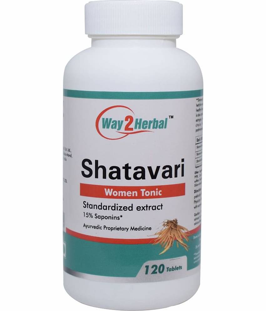 Way2Herbal Shatavari Tablet 120 No.S Pack of 1