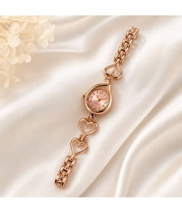 QitmirMKT Rose Gold Plastic Analog Womens Watch