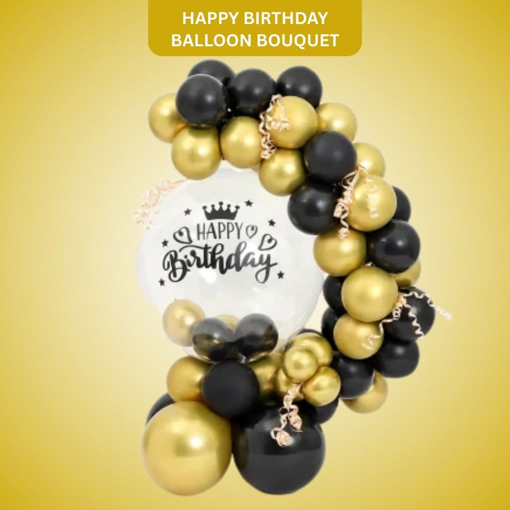 Happy Birthday Balloon Bouquet - Flowers | Buy online on ZillyBuy