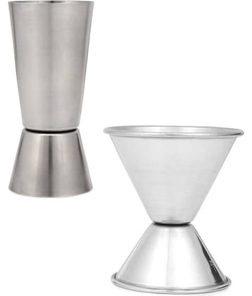 Silver Stainless Steel Peg Measurer ( Pack of 2 )