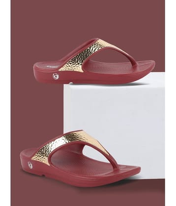Neoz Maroon Women's Flip Flop