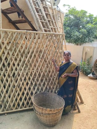 Handcrafted Bamboo Stick Chair