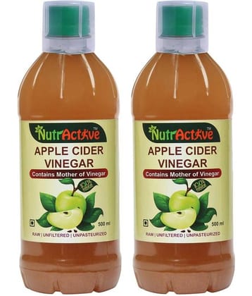 NutrActive Green Apple Cider Vinegar With Mother of Vinegar 1000 ml Unflavoured