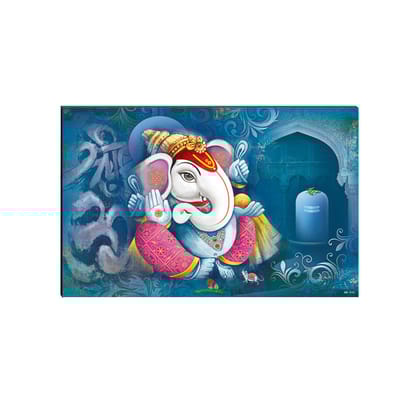 6MM MDF Lord Ganesha Satin Matt Texture UV Art Painting