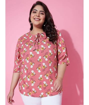 AUSTIVO Women's Viscose Regular Top ( Pink )