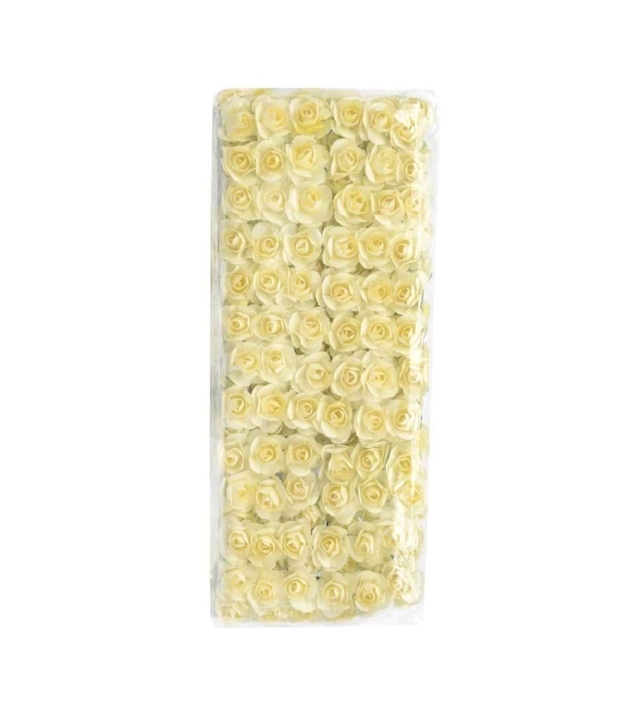 Nawani Tiny Artificial Flowers Cream Colour for Art and Craft Jewelry Tiara Making Pack of 120 Flowers - Flowers | Buy online on ZillyBuy