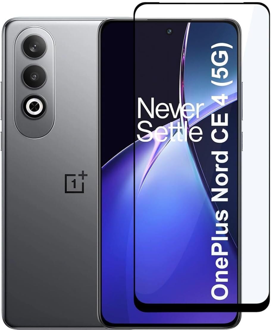 PLUGTECH Advanced Tempered Glass With Anti-Explosion 9H Hardness Edge-To-Edge Coverage Screen Guard for ONE PLUS NORD CE4