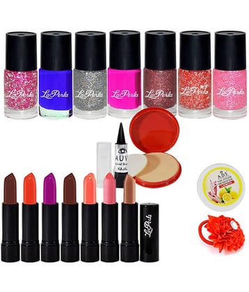 Adbeni Premium Nail Paint Lipstick & Nail Tissue Paper-G337 Makeup Kit 100