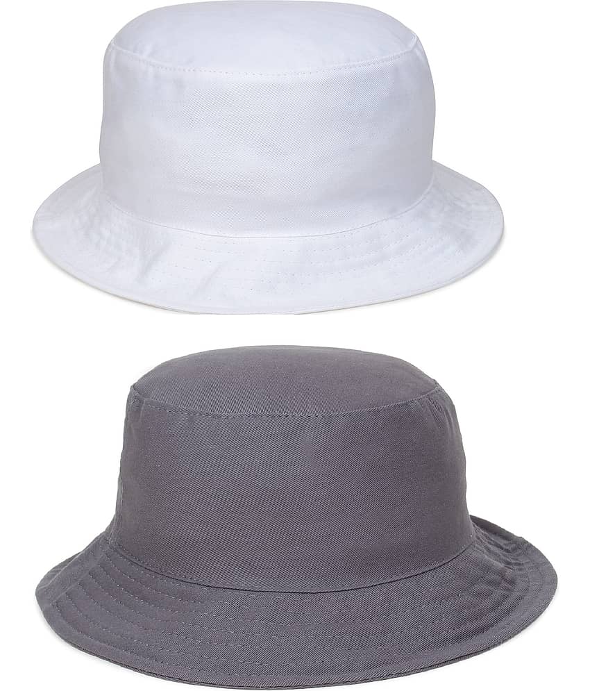 Zacharias - Multi Color Cotton Men's Hat ( Pack of 2 )