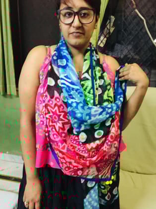 2 silk stoles - Ethereal and Vibgyorise