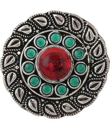 VIRAASI - Silver Cocktail Rings ( Pack of 1 )