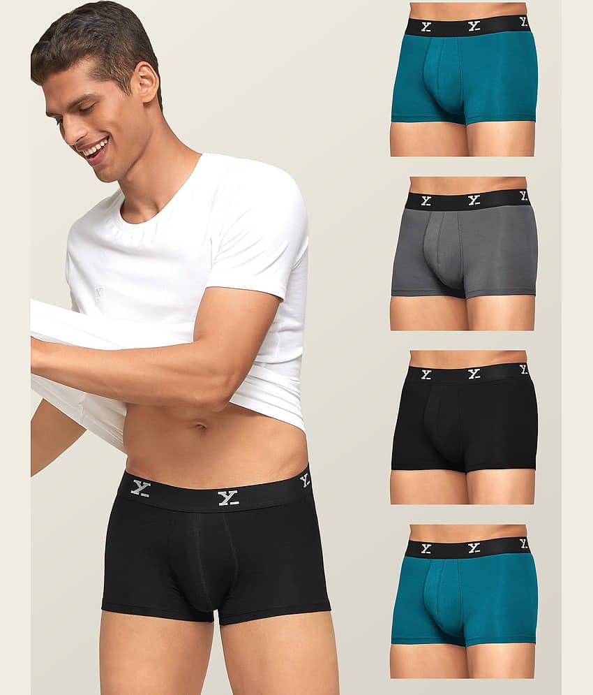 XYXX Pack of 5 Modal Trunks For Men's ( Multicolor )