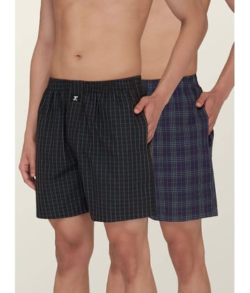 XYXX Pack of 2 Cotton Blend Boxers For Men's ( Multicolor )