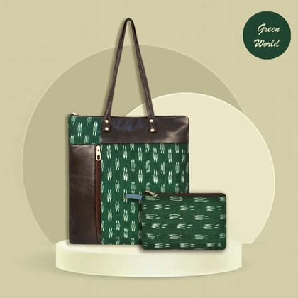 Green World Ikat Combo