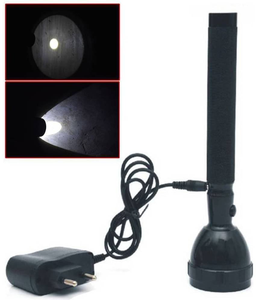 T Global - 2W Rechargeable Flashlight Torch (Pack of 1)