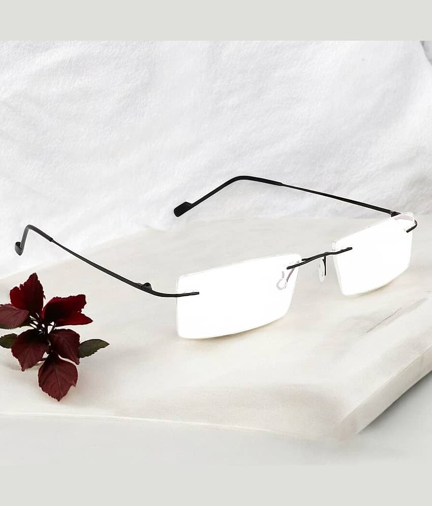 Redex Rectangle Rimless Reading Glasses