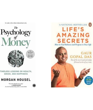 ( Combo Of 2 Pack) The Psychology of Money & Life's Amazing Secrets English Edition Book Paperback By ( Morgan Housel & Gaur Gopal Das )