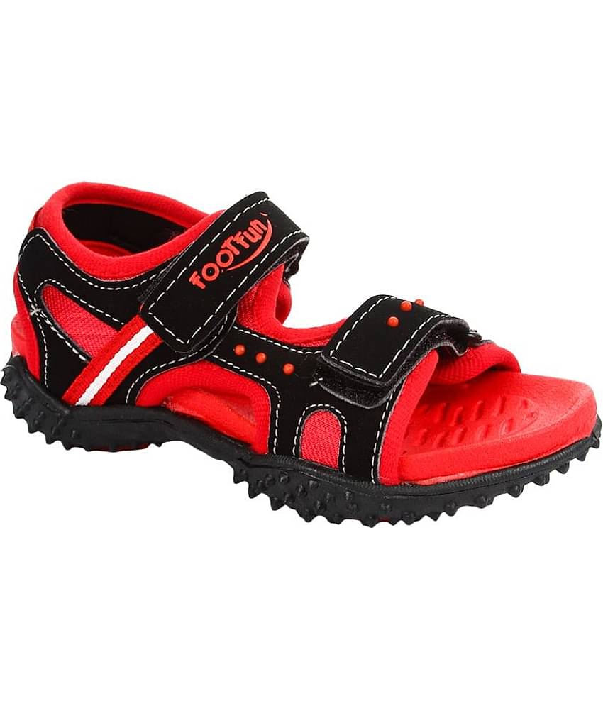 Footfun By Liberty Black Floater Sandals