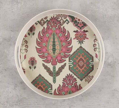 India Circus Mystifying Dazzle Round Small Bamboo Tray