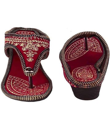 Raj Red Ethnic Footwear