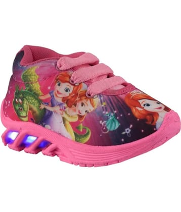 BUNNIES Baby Girls LED Leight Indian Walking Shoes (1 Years to 5 Years)