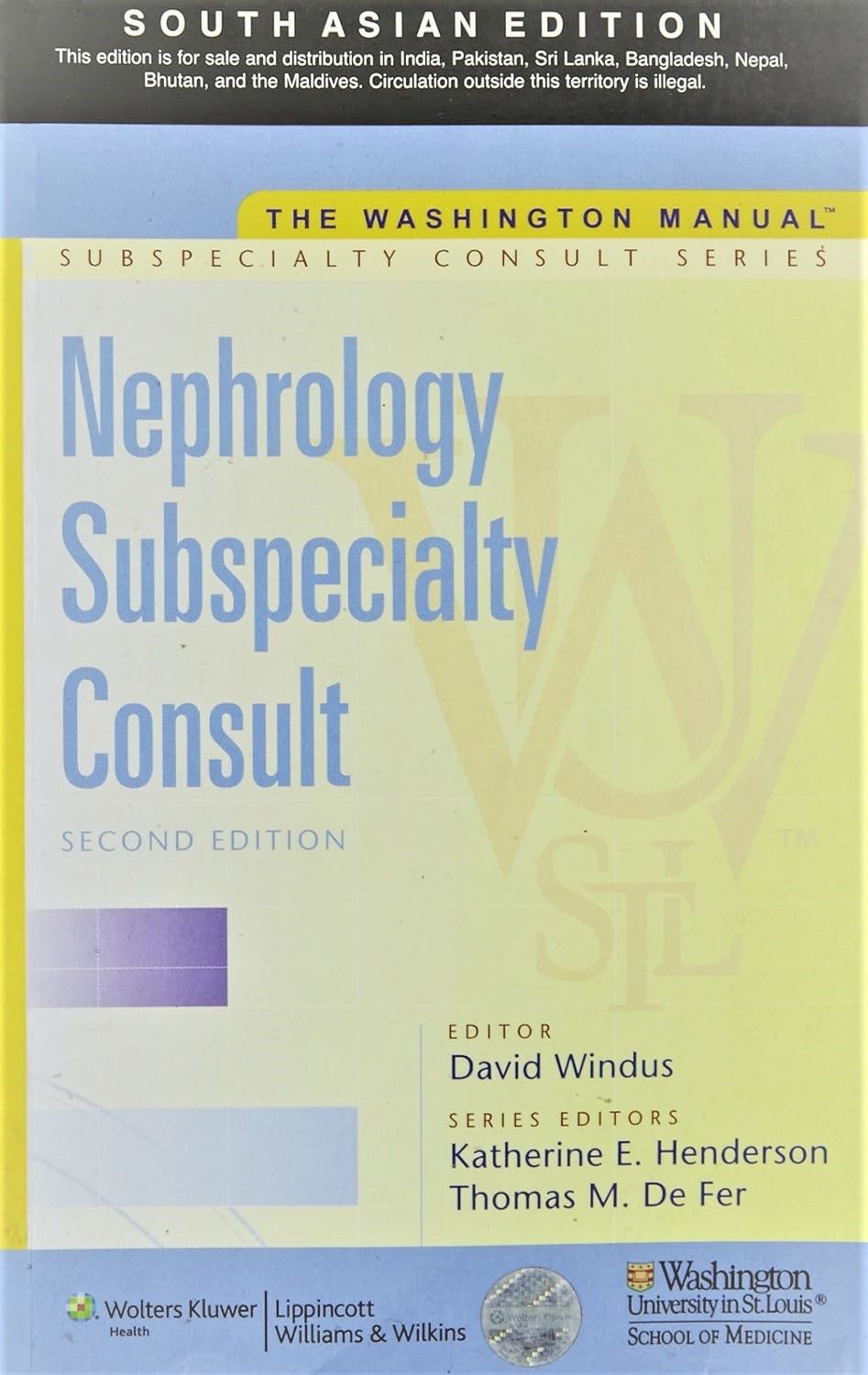 The Washington Manual Nephrology Subspecialty Consult, 2/E