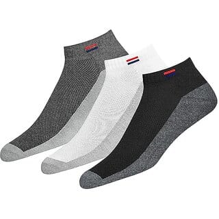 (Buy 1 Get 2 Free) Pair Sport Lifestyle Top Quality Unisex Ankle Length  Socks, Assorted Colour