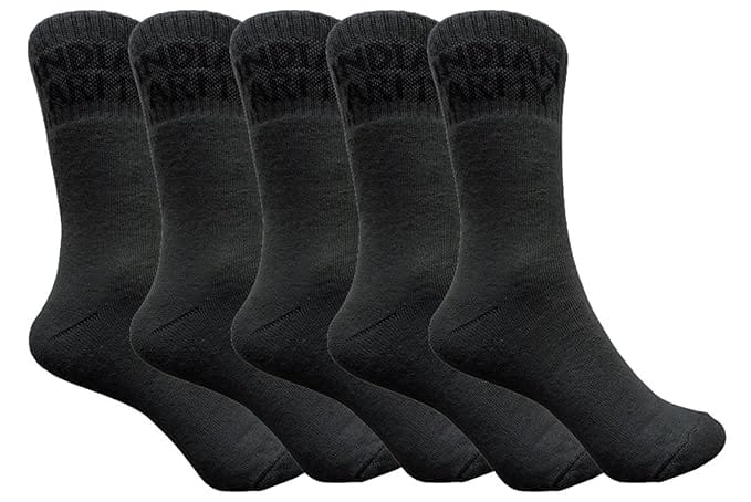 VOICI France Mens Premium Formal Socks calf length Indian army green Color Free Size thick Cotton Towel Fabric - 5
