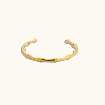 Sleek Cuff Bangle Bracelet - 18K Gold Plated