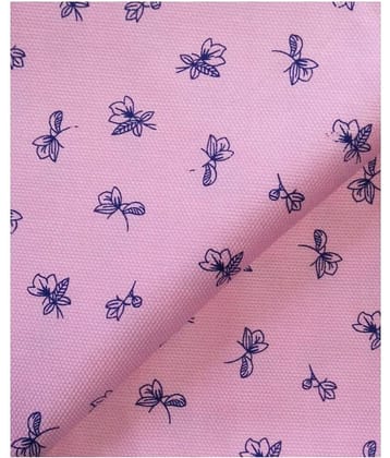 Makhanchor Pink 100 Percent Cotton Unstitched Shirt pc Single