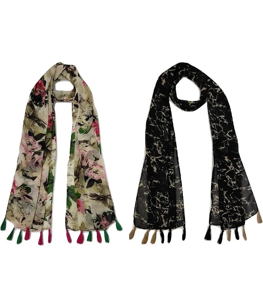 stolevilla Multi Printed Poly Cotton Yarn Stoles