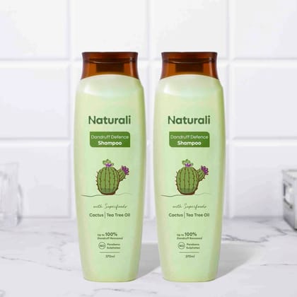 Naturali Dandruff Defence Shampoo (Pack of 2)-370ml x 2
