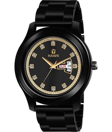 PIRASO Black Stainless Steel Analog Men's Watch